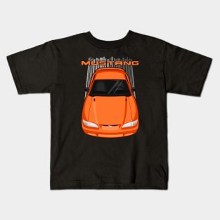 Mustang GT 1994 to 1998 SN95 - Orange bright tangerine Kids T-Shirt